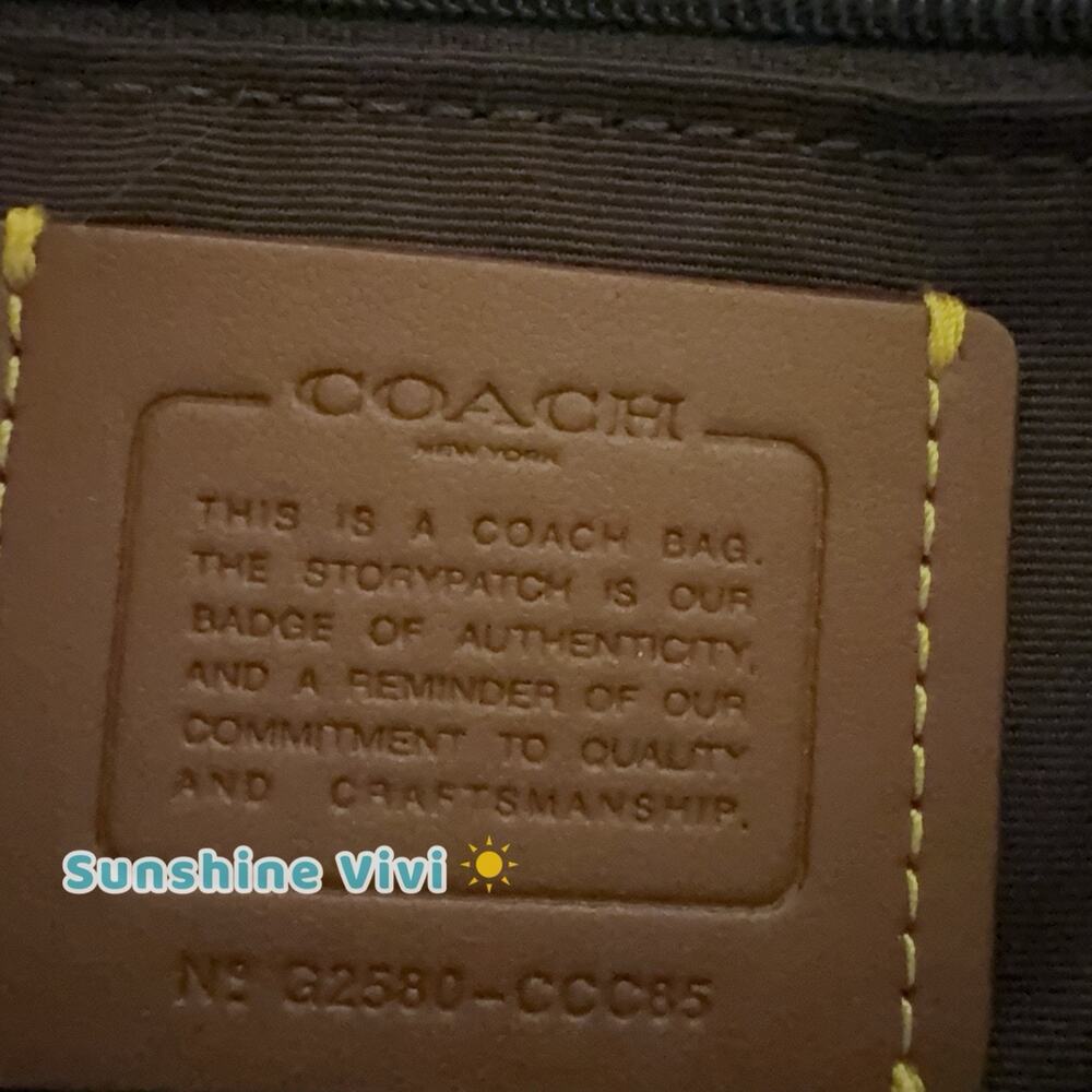 NWT Coach Asher Shoulder Bag With Cow Print CCC85 Cow Printed Haircalf Cow Multi - Picture 8 of 10